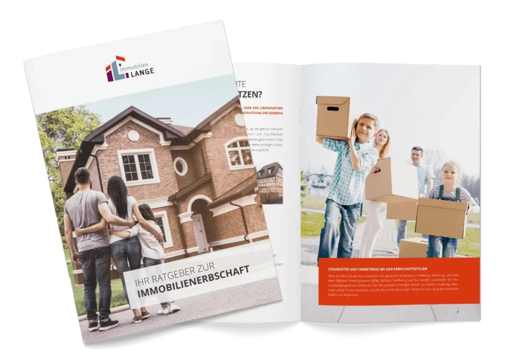 Broschüren Cover zur Immobilienerbschaft