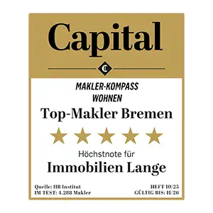 Auszeichnung für Top-Makler in Bremen 2026 mit fünf Sternen