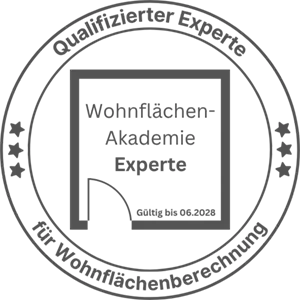 Siegel Qualifizierter Experte Wohnflächen Akademie
