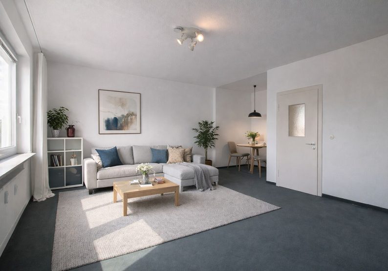 Wohnen - Schlafen - Essen - virtuelle Darstellung