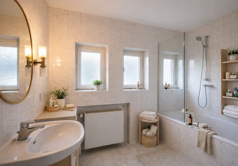 1. Obergeschoss: Badezimmer - virtuelle Darstellung