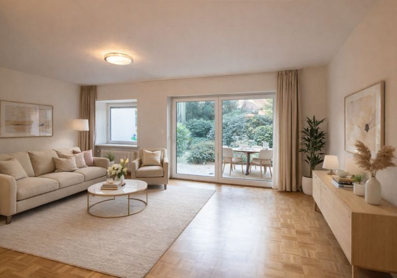 Wohnzimmer- virtuelle Darstellung