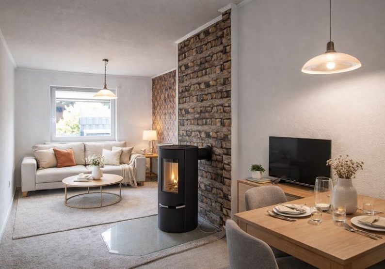 Wohnzimmer- virtuelles Homestaging